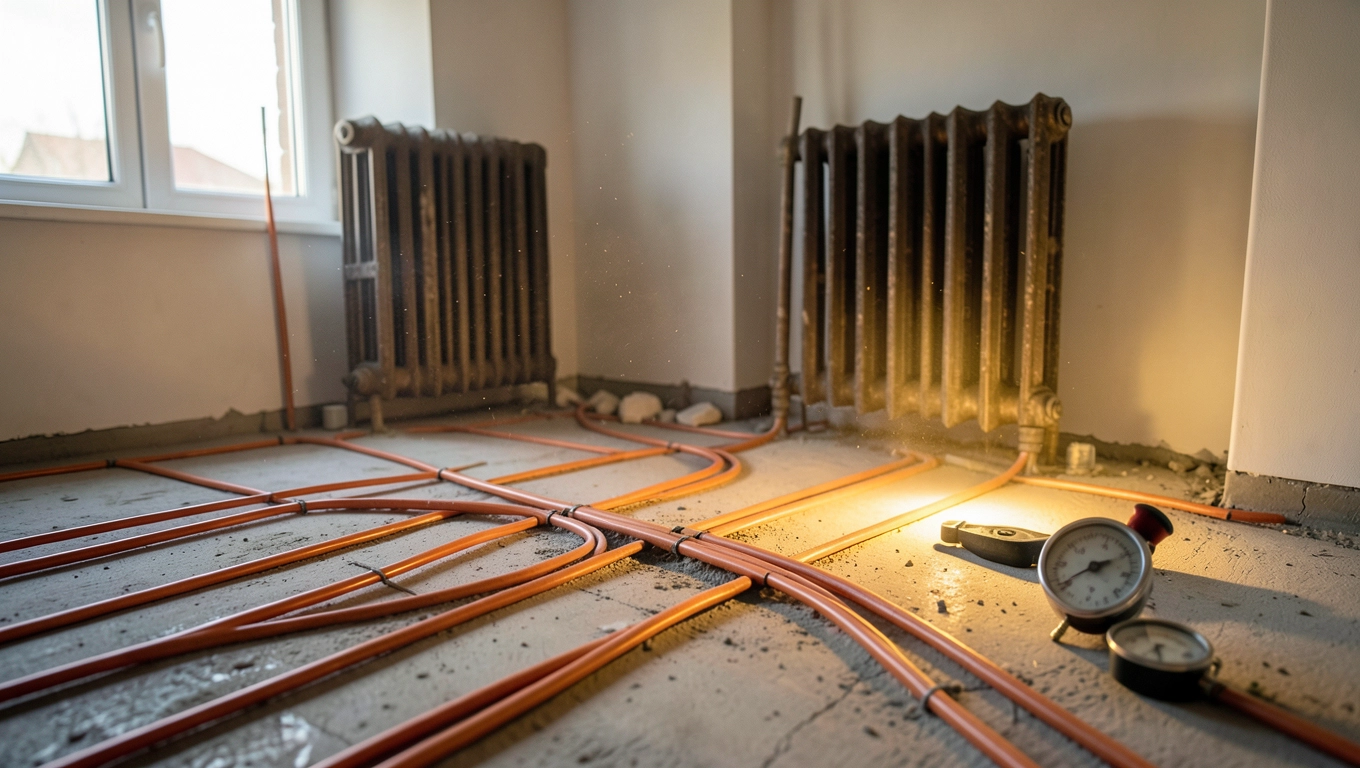 Koszt przebudowy instalacji grzewczej w domu 150 m²