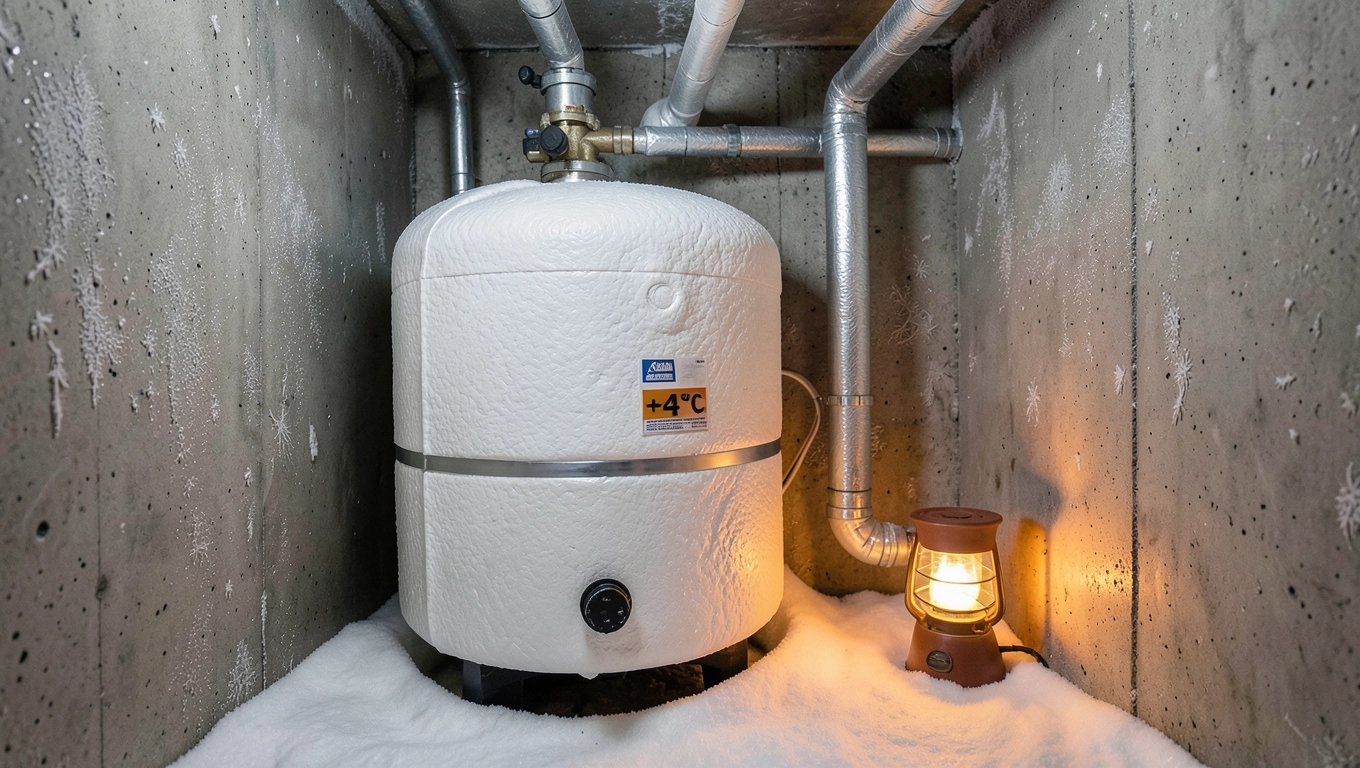 Ochrona instalacji w piwnicy i garażu zimą