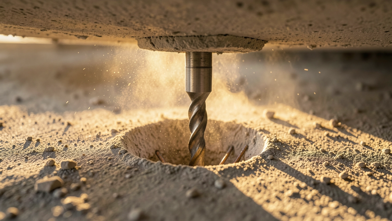 przewiert w stropie betonowym cena
