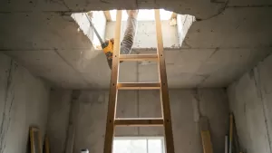 montaż schodów strychowych w stropie betonowym cena