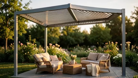 pergola z otwieranym dachem mazowieckie