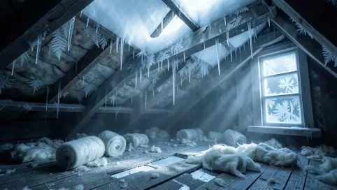 temperatura na strychu zimą