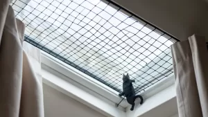 Zabezpieczenie okna dachowego przed kotem