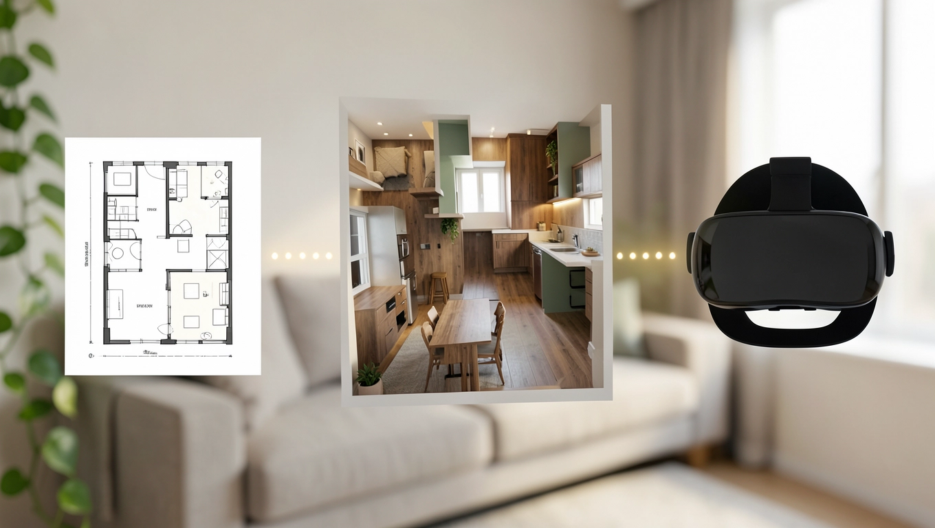 Rzut 2D, rzut 3D i spacer VR które rozwiązanie sprzeda mieszkanie