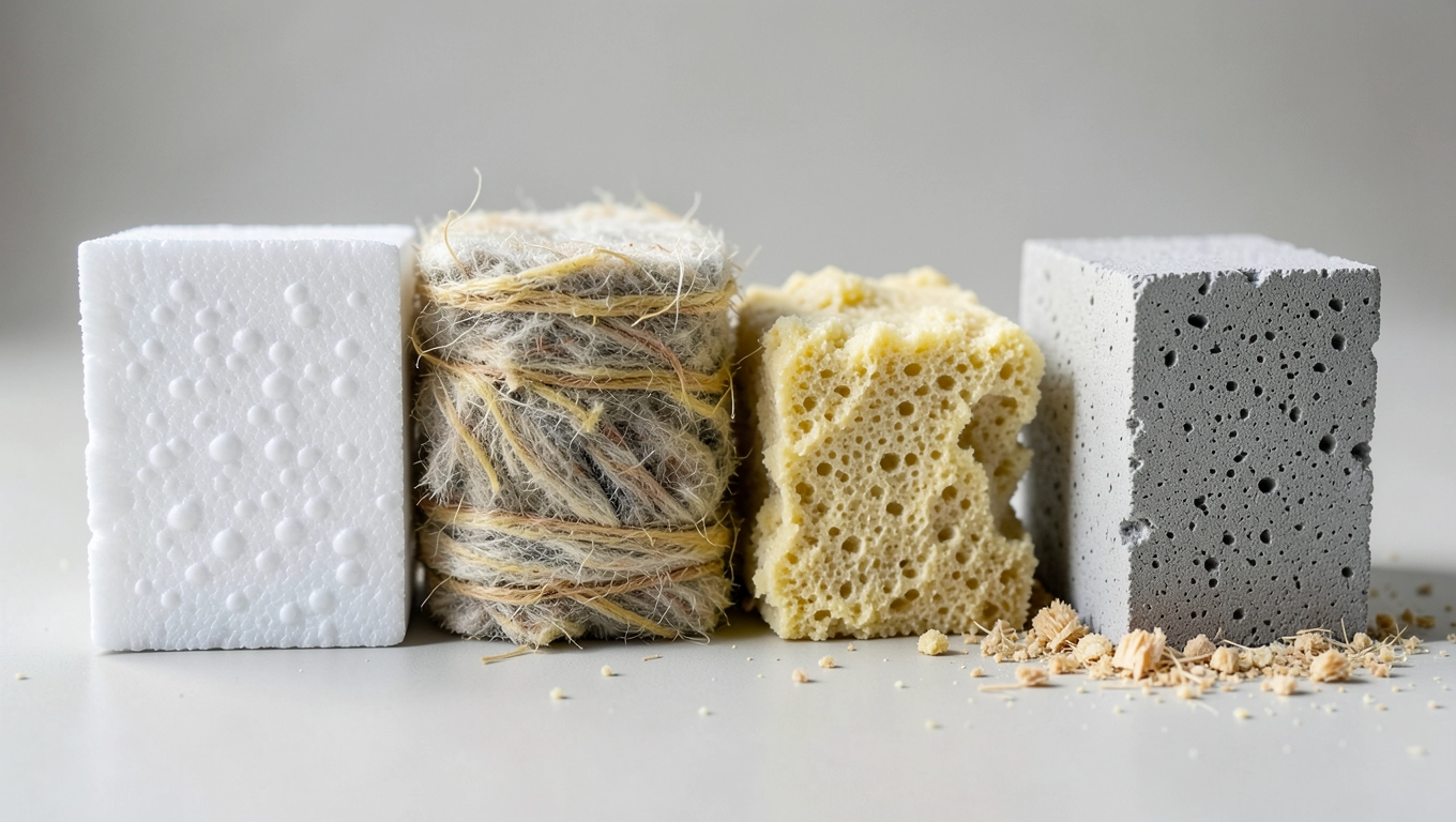 Styropian, wełna, PUR czy styrobeton? Porównanie materiałów