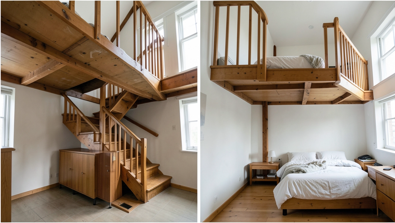 antresola kondygnacji a antresola pomieszczenia