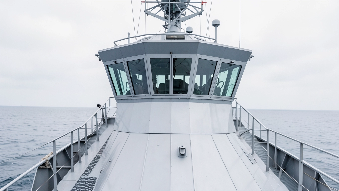 Budowa i rozmieszczenie nadbudówki dla kapitana