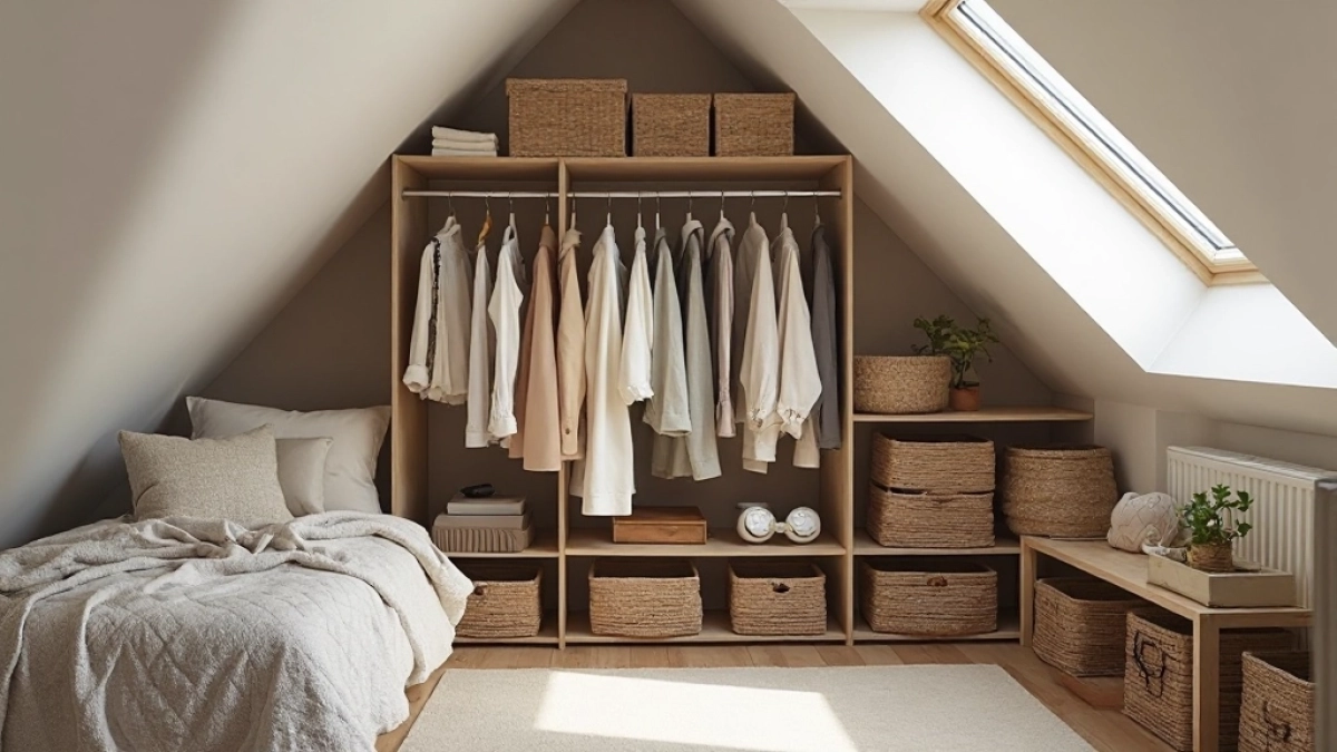 garderoba na strychu