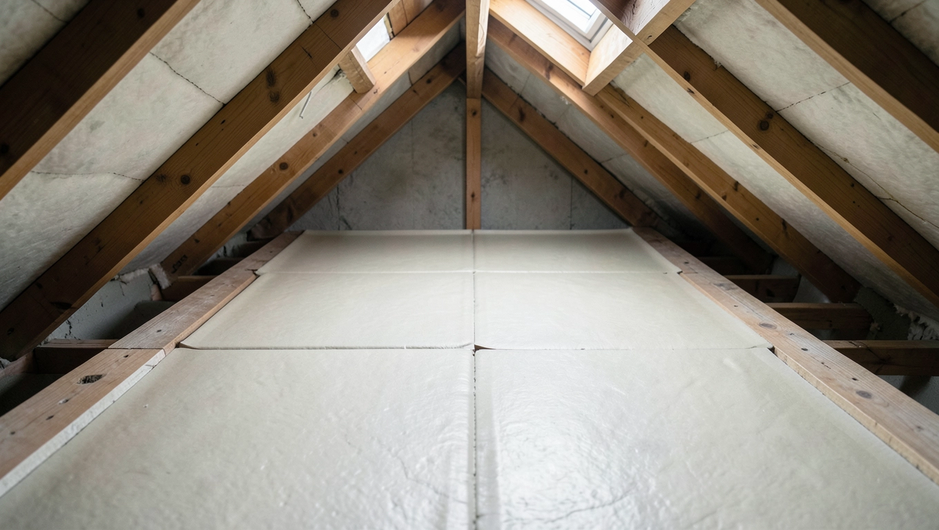 Izolacja przed wylewką na strychu