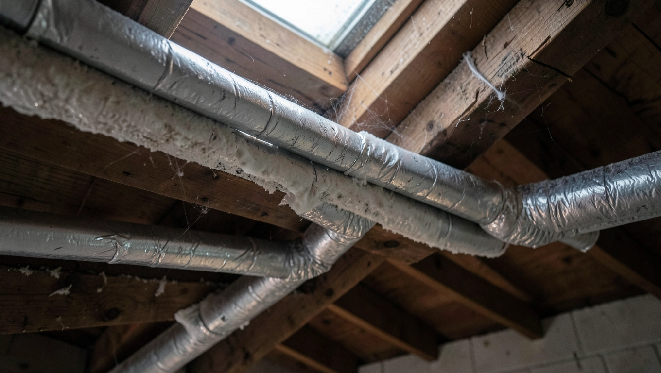 Izolacja przewodów na strychu nad poddaszem