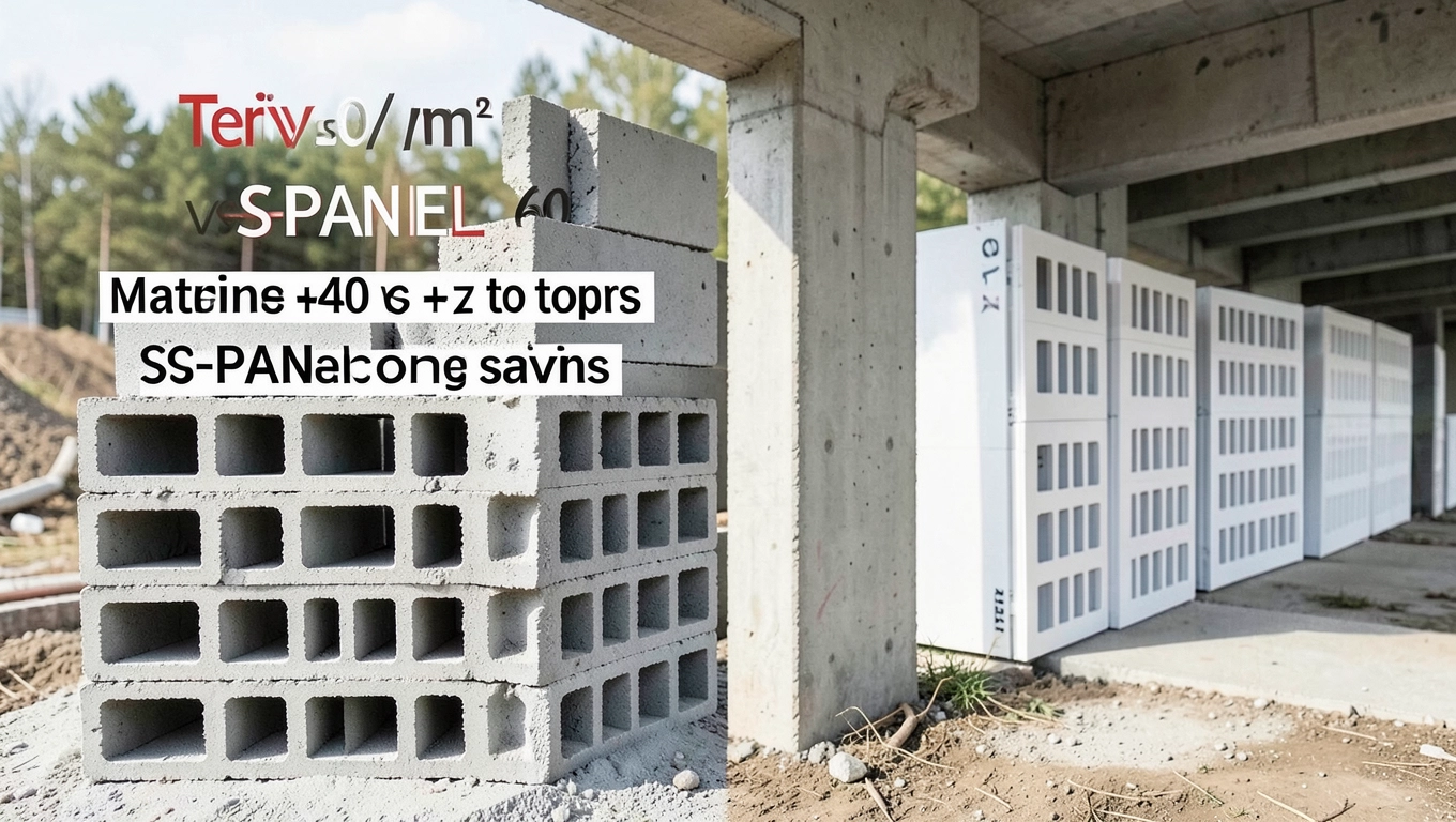 Koszt materiałów Teriva vs S-PANEL 60