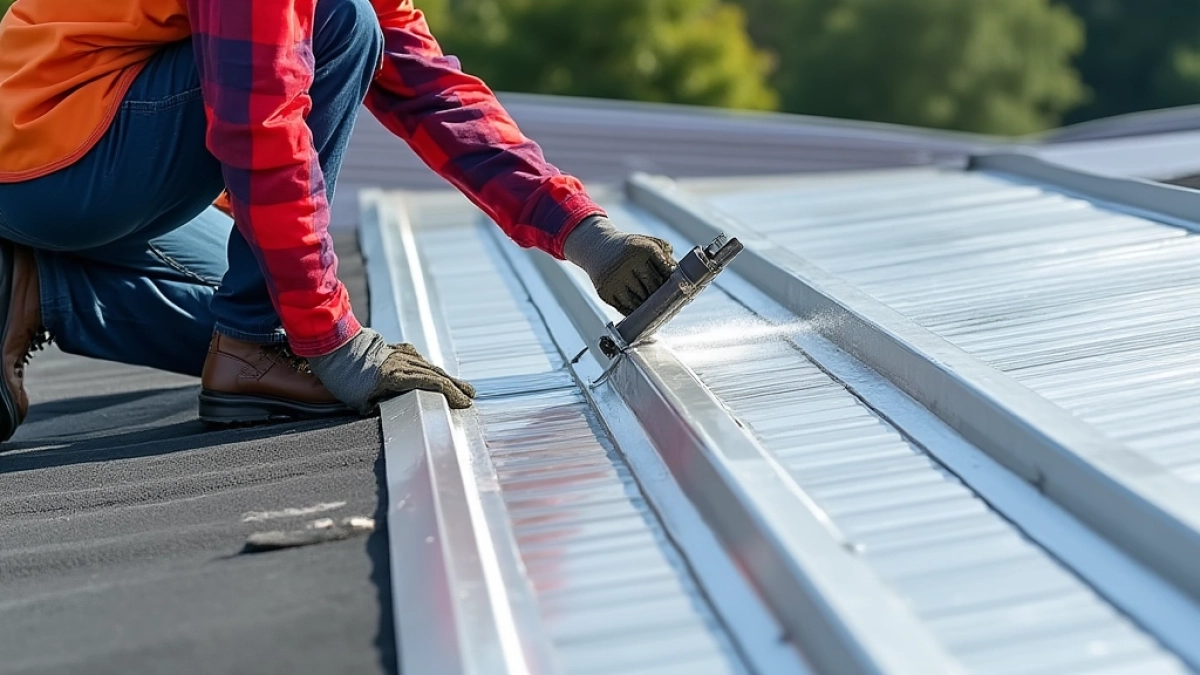 Montaż blachy trapezowej na dachu pokrytym papą