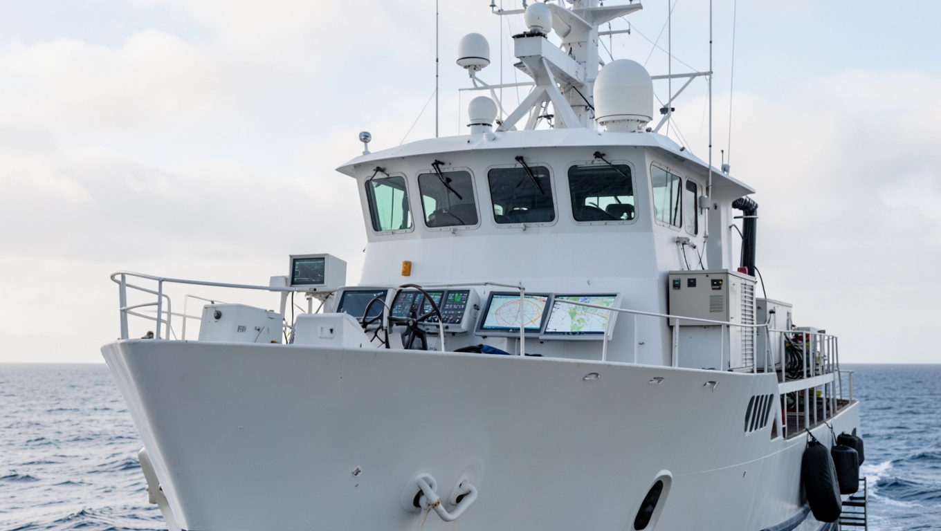 Mostek Kapitański Nadbudówka na Dziobie lub Śródokręciu