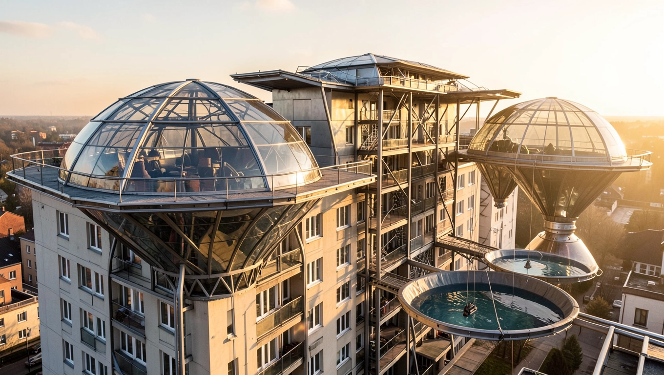 Nadbudowa jak statek kosmiczny w Jastrzębiu