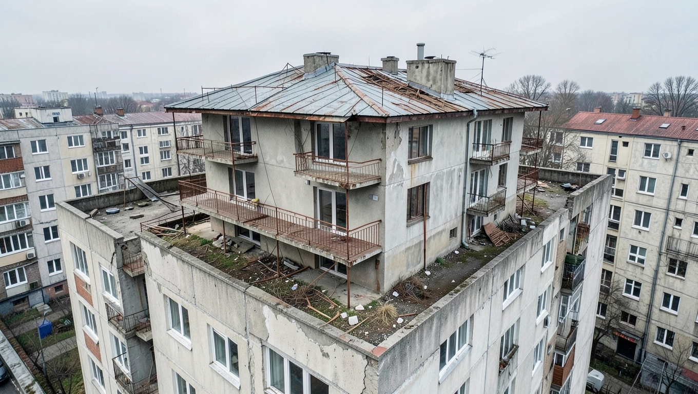 Nielegalna willa na bloku od lat 90.