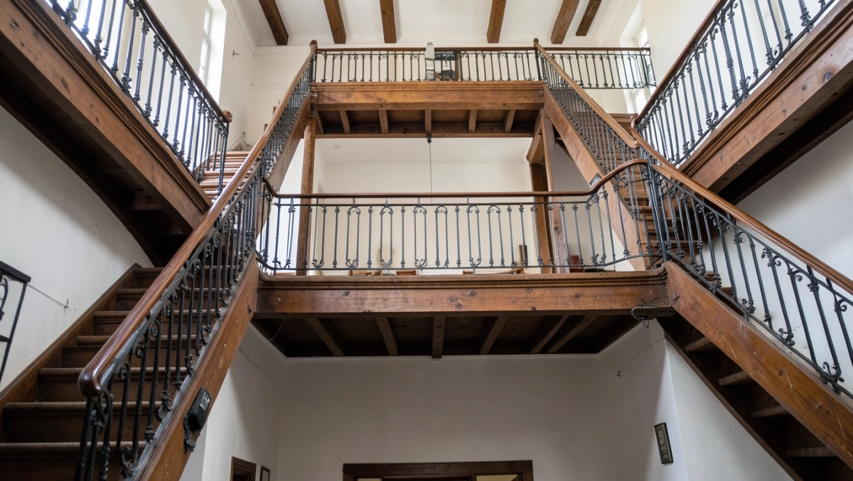 niskie piętro między dwiema kondygnacjami