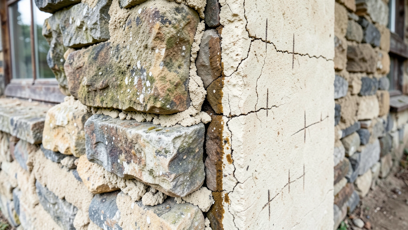 Ocena fundamentów i ścian w oborze