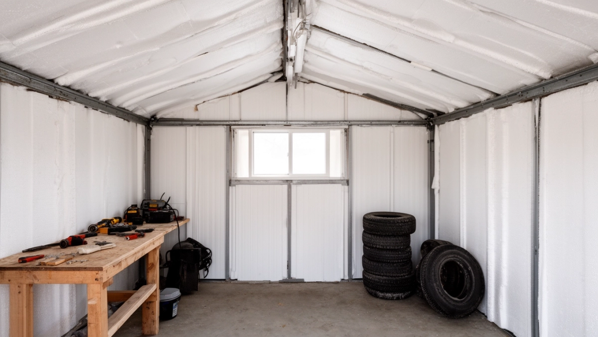 Ocieplenie garażu blaszanego od wewnątrz styropianem