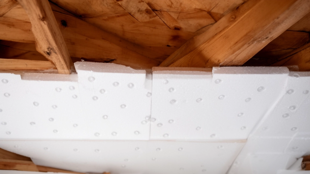 Ocieplenie stropu drewnianego styropianem