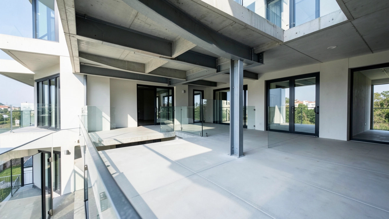 oddziela poszczególne kondygnacje budynku