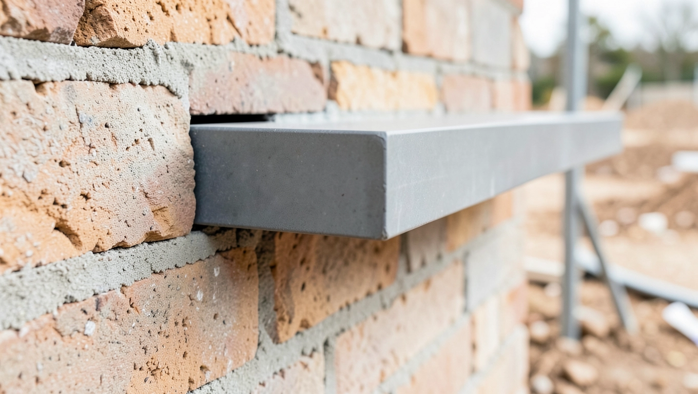 Oparcie belek Teriva na murze - min. 100 mm