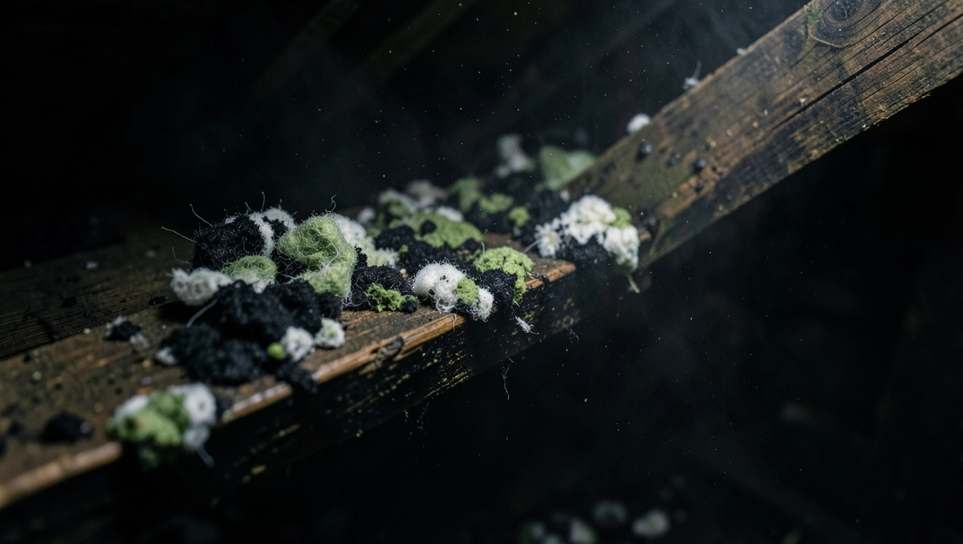 Pleśń na strychu od wilgoci