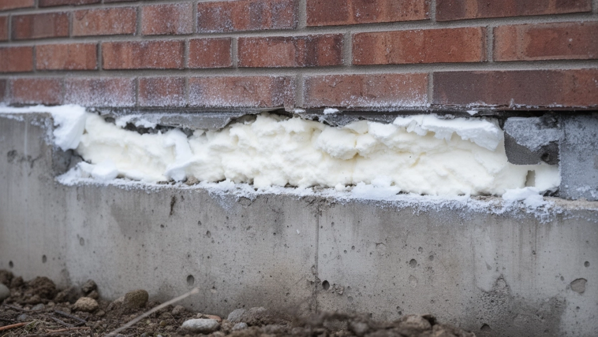 połączenie ocieplenia fundamentu i ściany