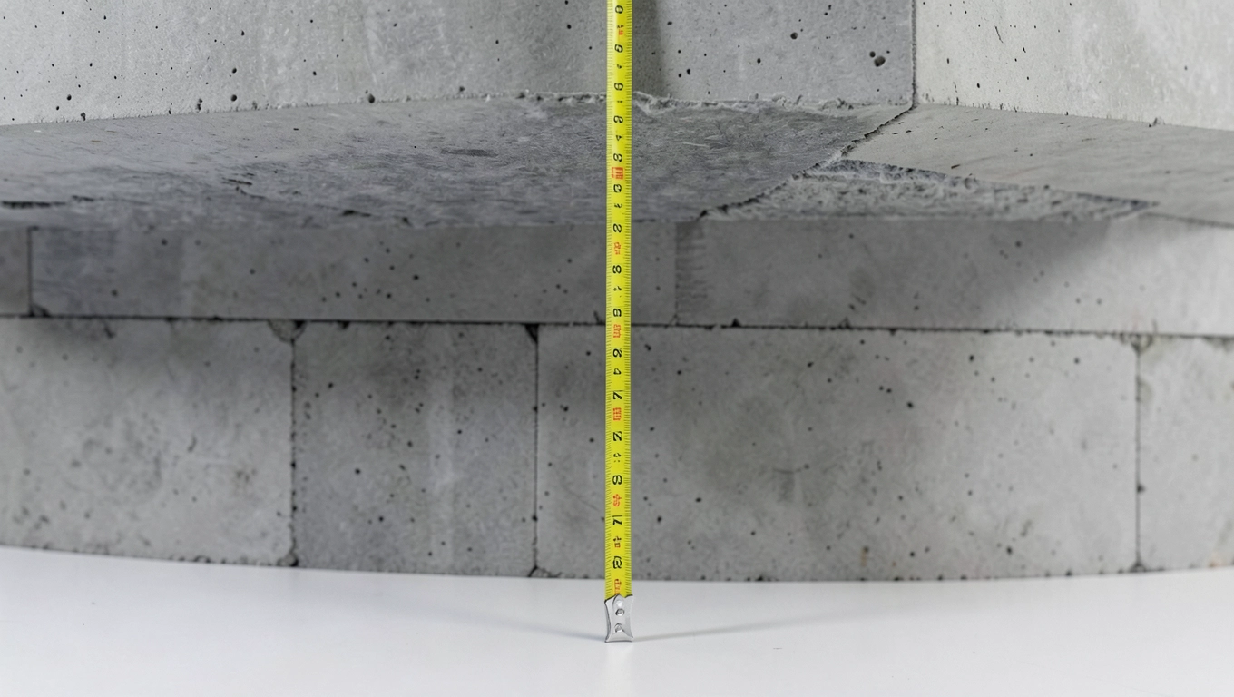 Pomiar między stropami kondygnacji