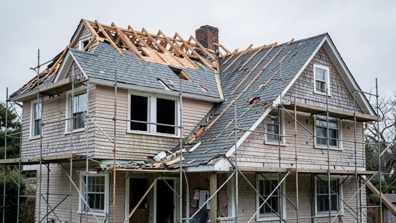 przebudowa dachu bez pozwolenia