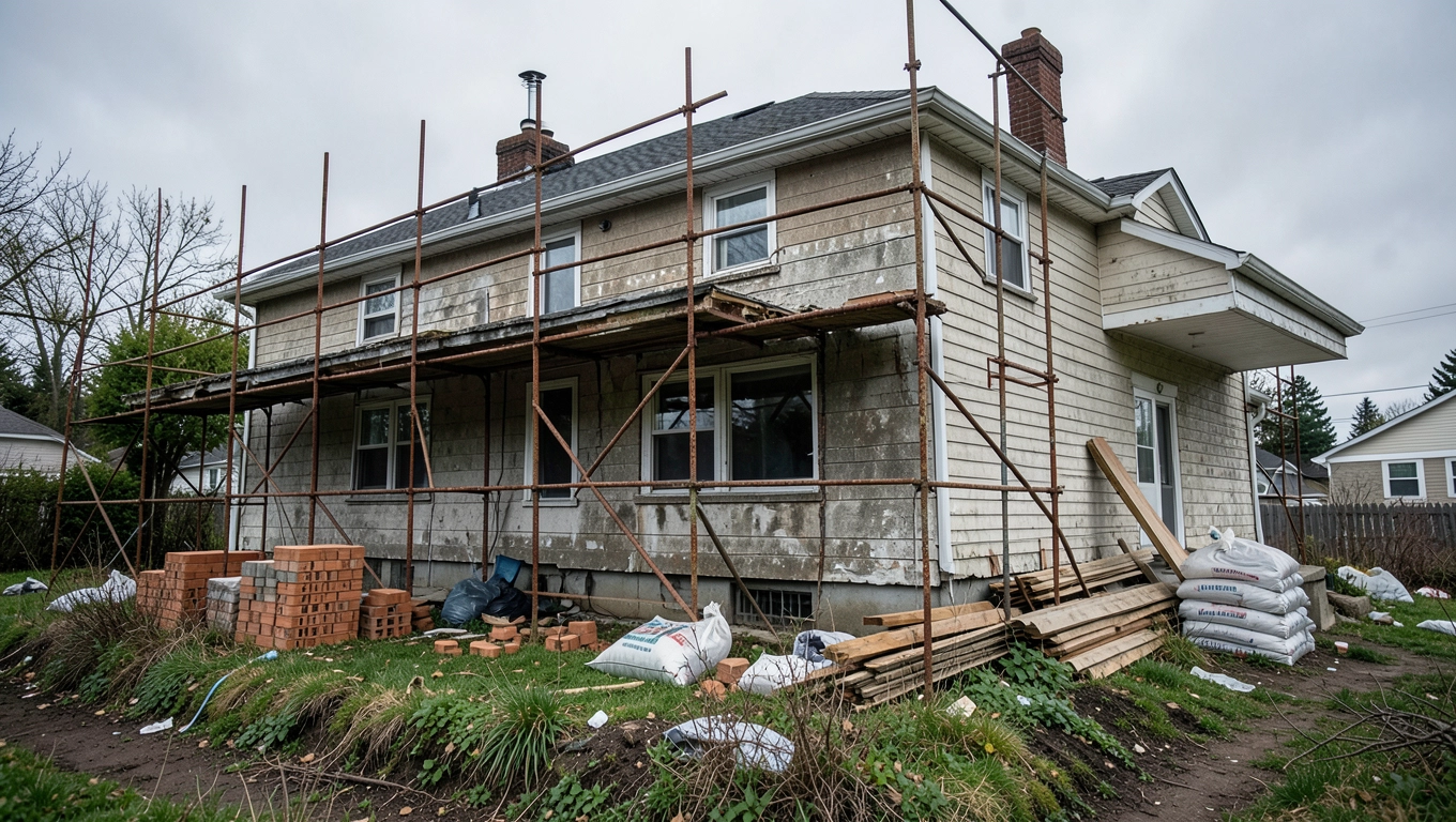 Przebudowa domu bez pozwolenia