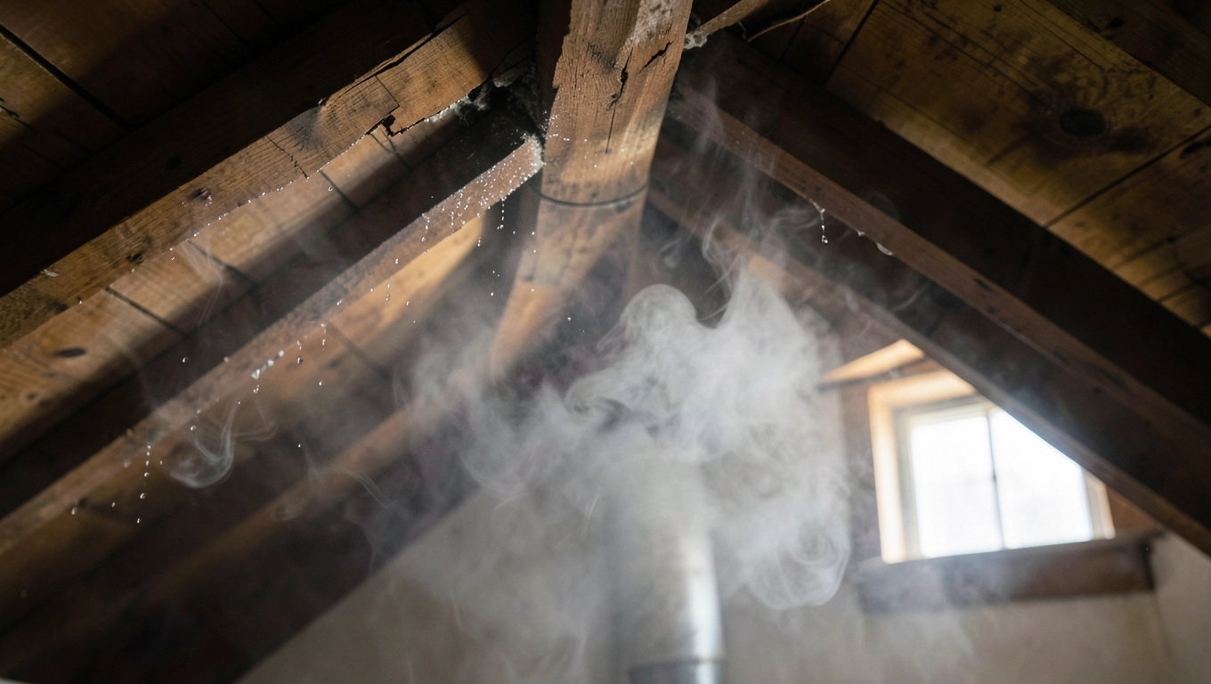 Przyczyny wilgotnego strychu