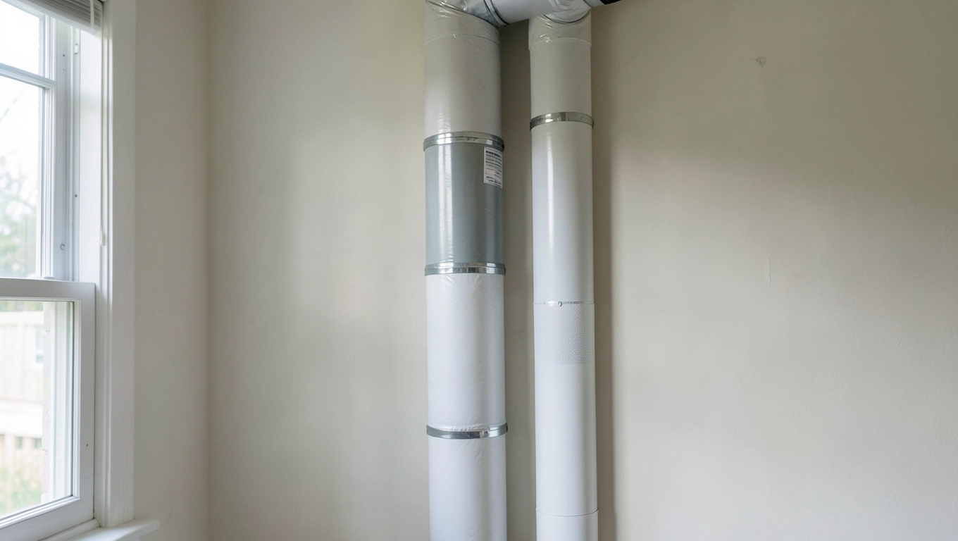 Rury Ø90 mm do dom 2 kondygnacje