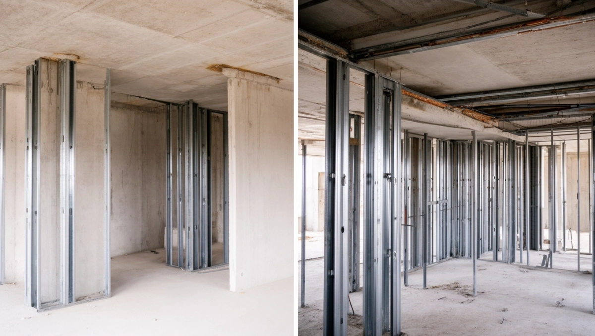 Ścianki działowe przed czy po stropie