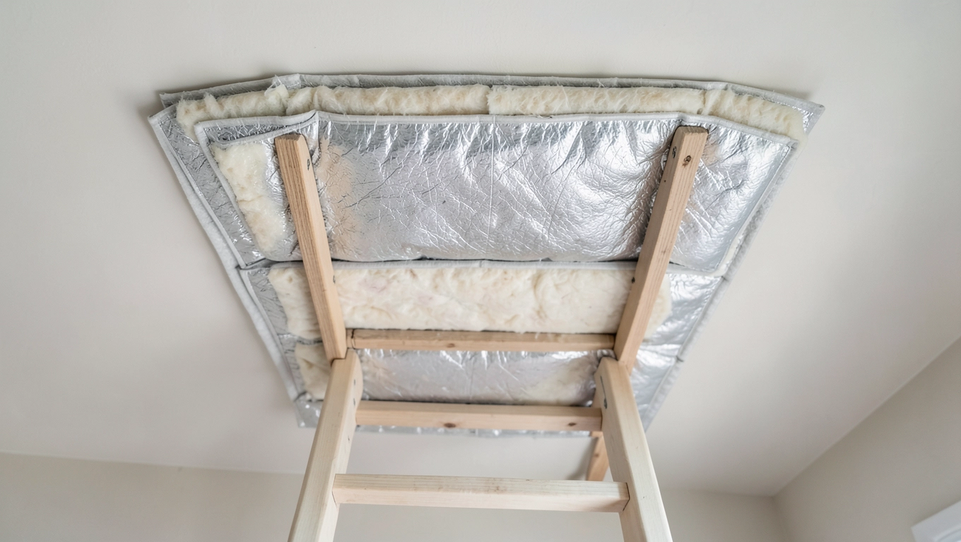 segmentowa termoizolacja schodów strychowych 120x70