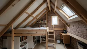 Antresola na niskim poddaszu