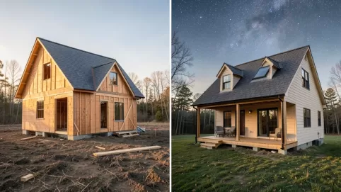 budowa domu z poddaszem krok po kroku