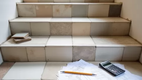 cennik układania płytek na schodach