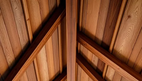 Co na drewniany strop