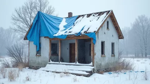 Czy można zostawić dom bez dachu na zimę