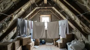 Czy na strychu można wieszać pranie