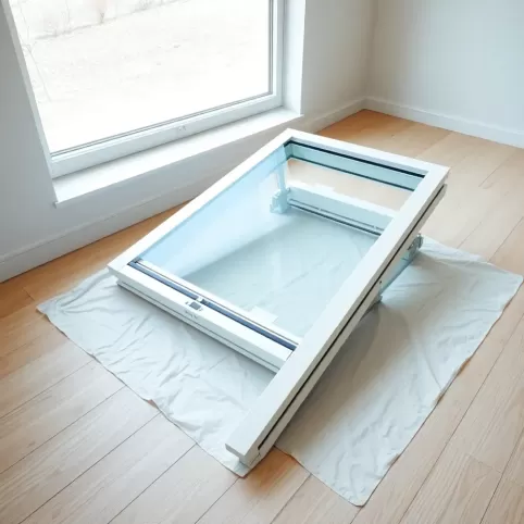 Demontaż skrzydła okna dachowego Roto