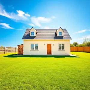 Dom tani w budowie z poddaszem