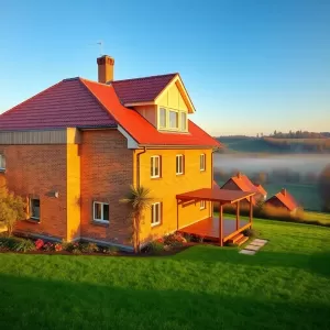 dom w kształcie litery l z poddaszem