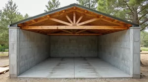 Garaż z płyt betonowych jak zrobić dach