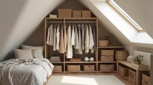 garderoba na strychu