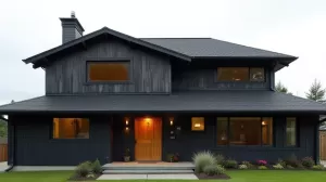 Grafitowy dach jaka elewacja