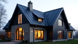 Grafitowy dach jakie okna