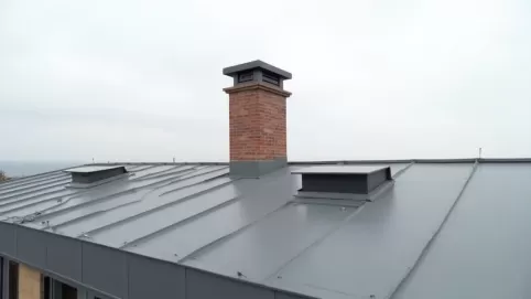 Ile powinien wystawać komin ponad dach płaski