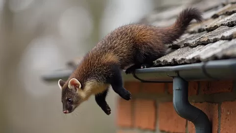 Jak kuna wchodzi na dach