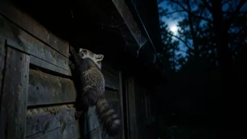 jak kuna wchodzi na poddasze